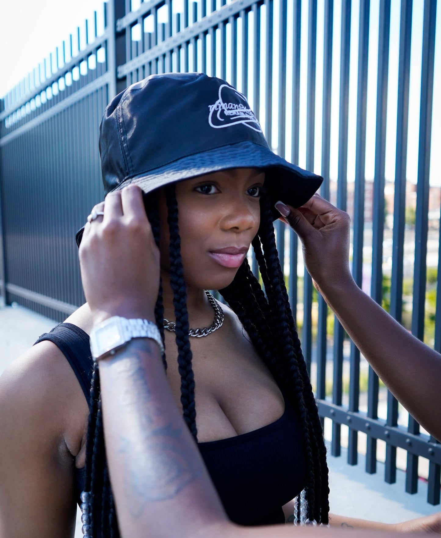 Black Astro Bucket-hat